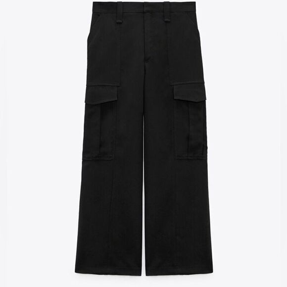 ZARA FULL LENGTH CARGO PANTS
BLACK - Picture 9 of 12